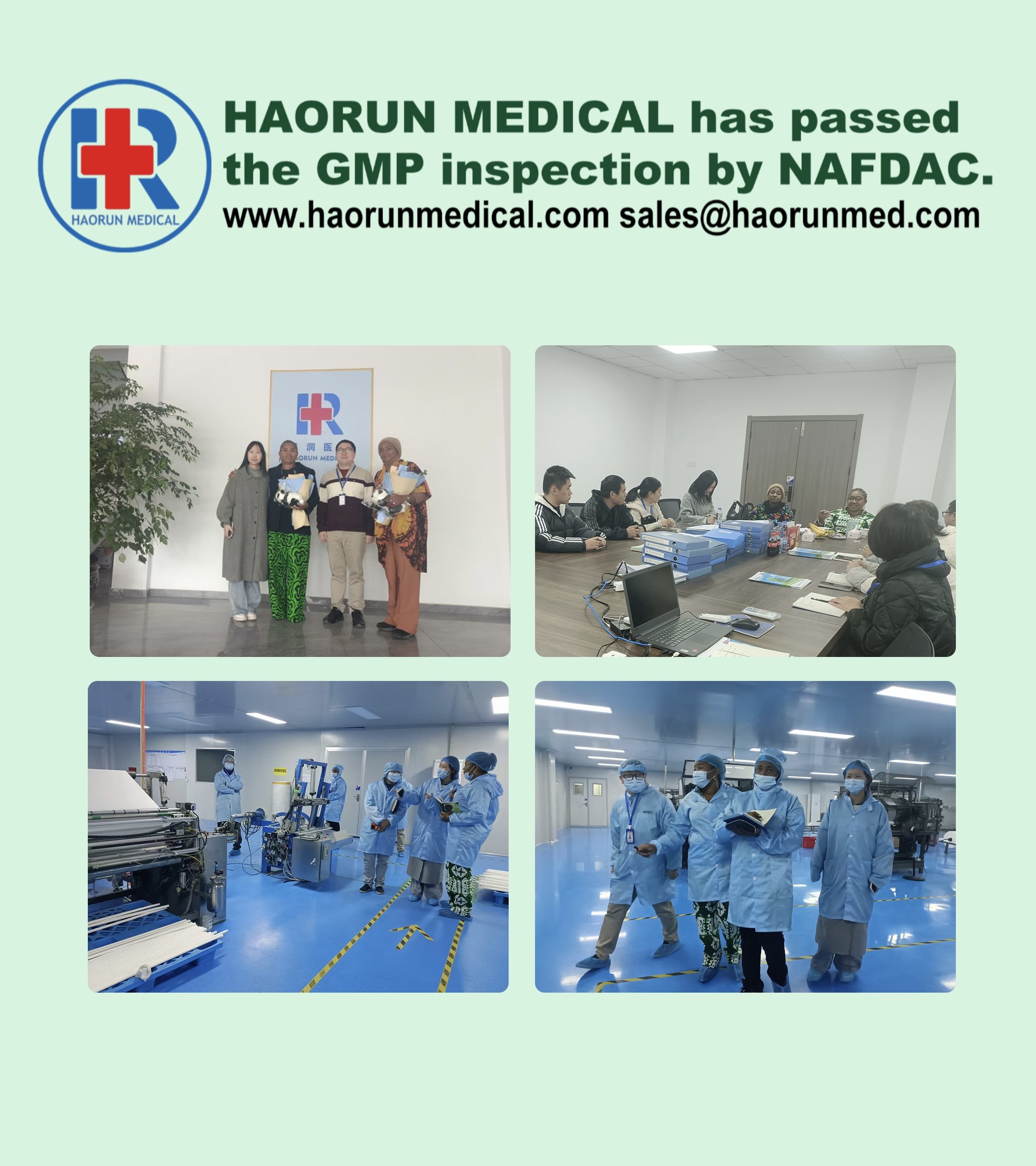 Kvalita spoločnosti Haorunmed získava medzinárodné uznanie – prešla certifikáciou NAFDAC